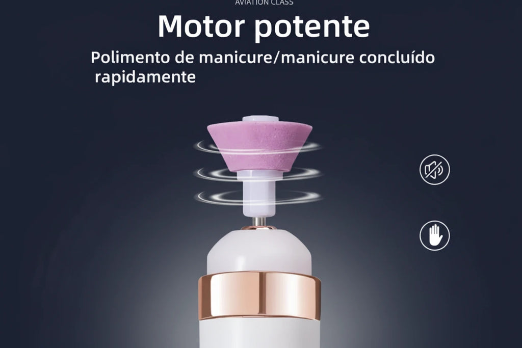 5 in 1 Portable Rechargeable Wireless Electric Nail Sander Manicure Cuticle Remover Pedicure-Neverdie Store