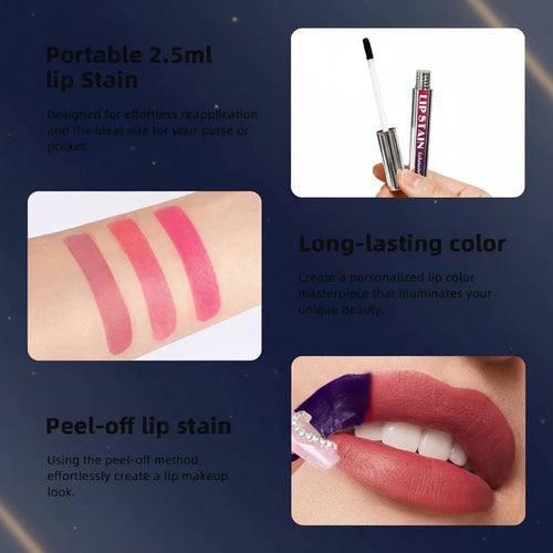Lip Tint Despegable Natural Resistente al Agua — Cosmética Femenina