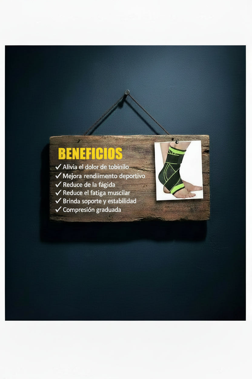 Lista de beneficios y soporte muscular de la tobillera ortopédica deportiva