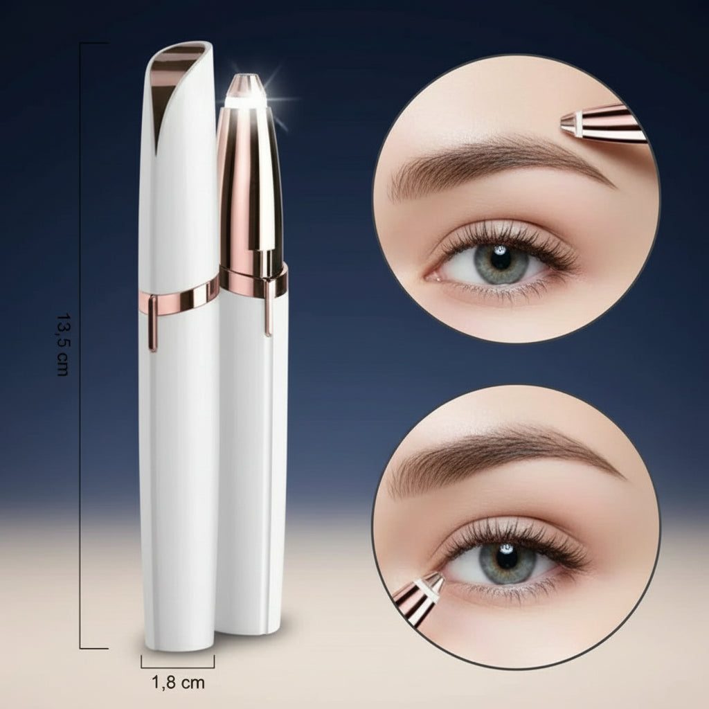 Depiladora de cejas portátil y suave para eliminar vello facial sin dolor