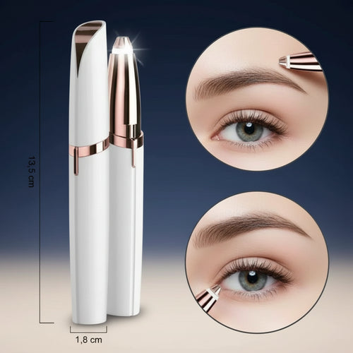 Depiladora de cejas portátil y suave para eliminar vello facial sin dolor