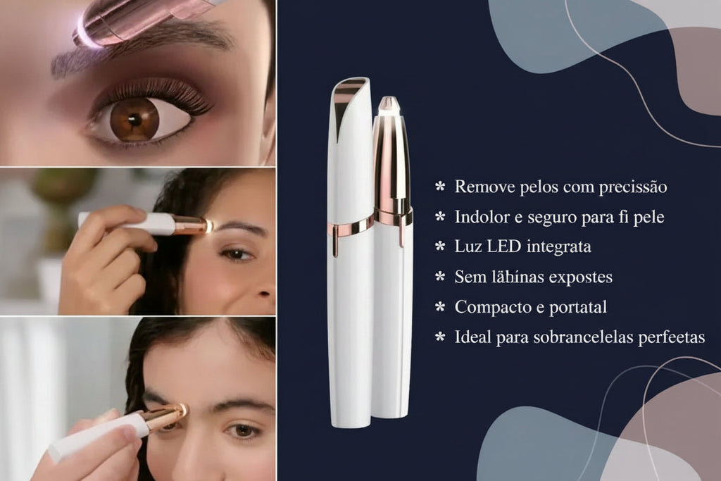 Cabezal de precisión hipoalergénico con luz LED para depilación facial