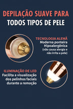 Depiladora eléctrica de cejas recargable mediante cable USB