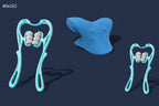 Kit de relajación con estirador de cuello y masajeador de rodillos