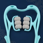Textura suave y material resistente del masajeador de cuello